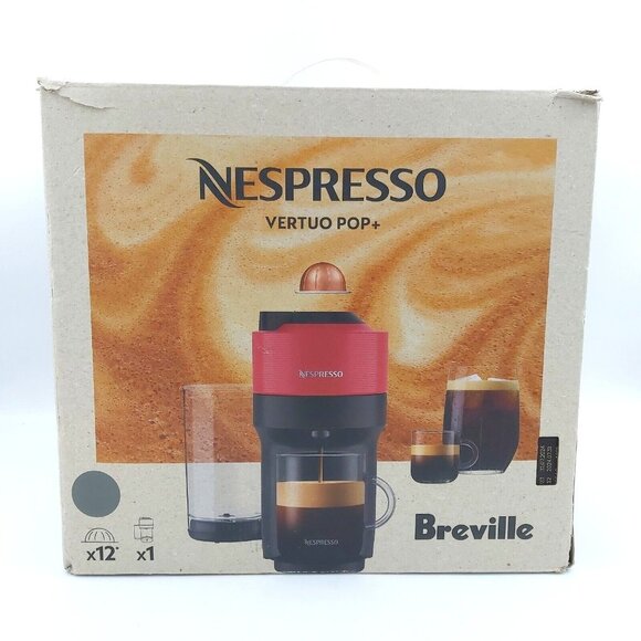 Nespresso Vertuo Pop+ Dark Grey Coffee Espresso Maker Breville Compact 5 Size - Picture 1 of 12